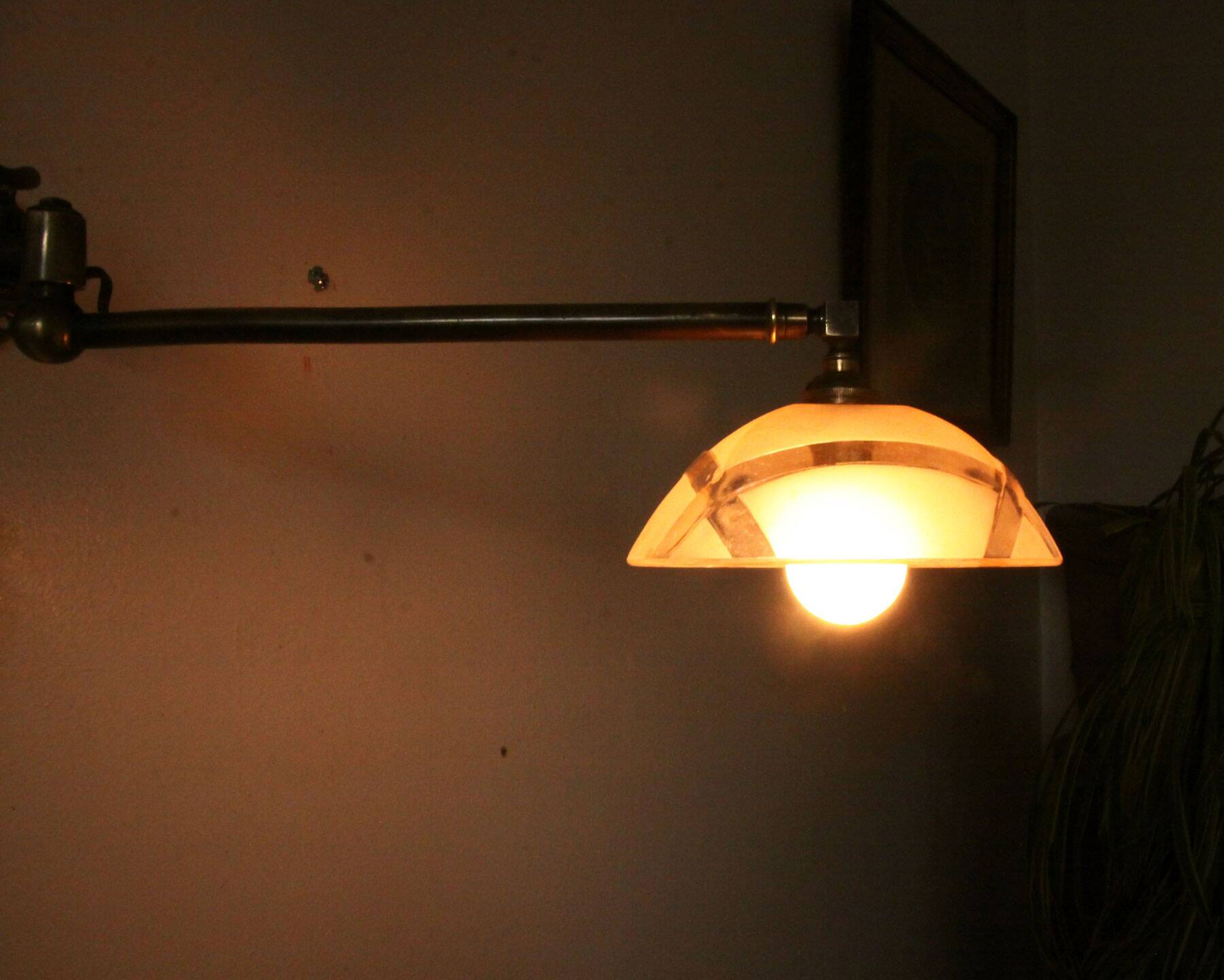 Art Nouveau lamps old gas burners
