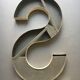 Old sign letter 40 cm vintage