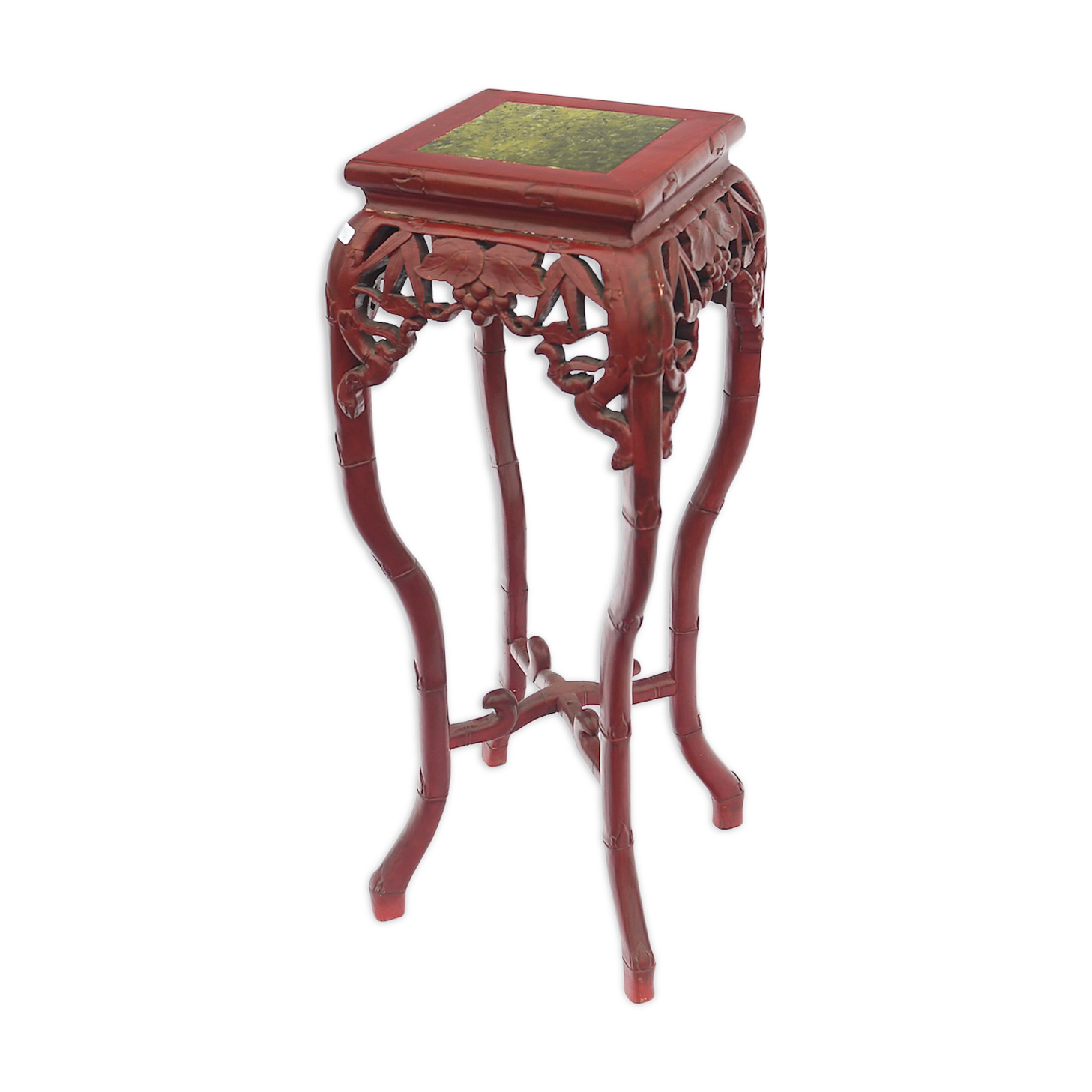 Chinese harness in red lacquered wood