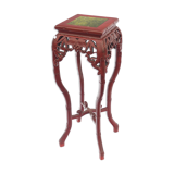 Chinese harness in red lacquered wood