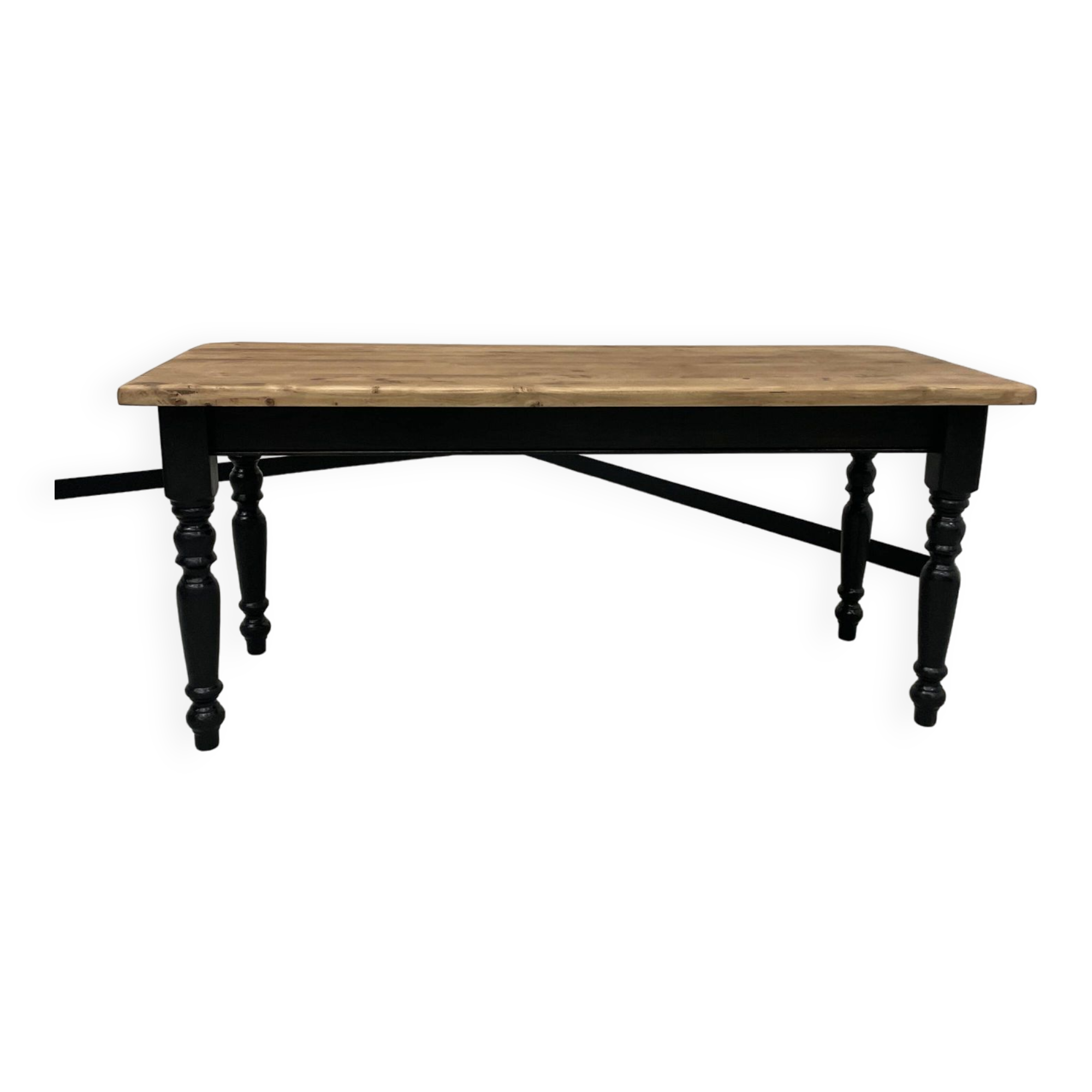 Farm table desk turned legs