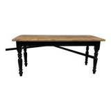 Farm table desk turned legs