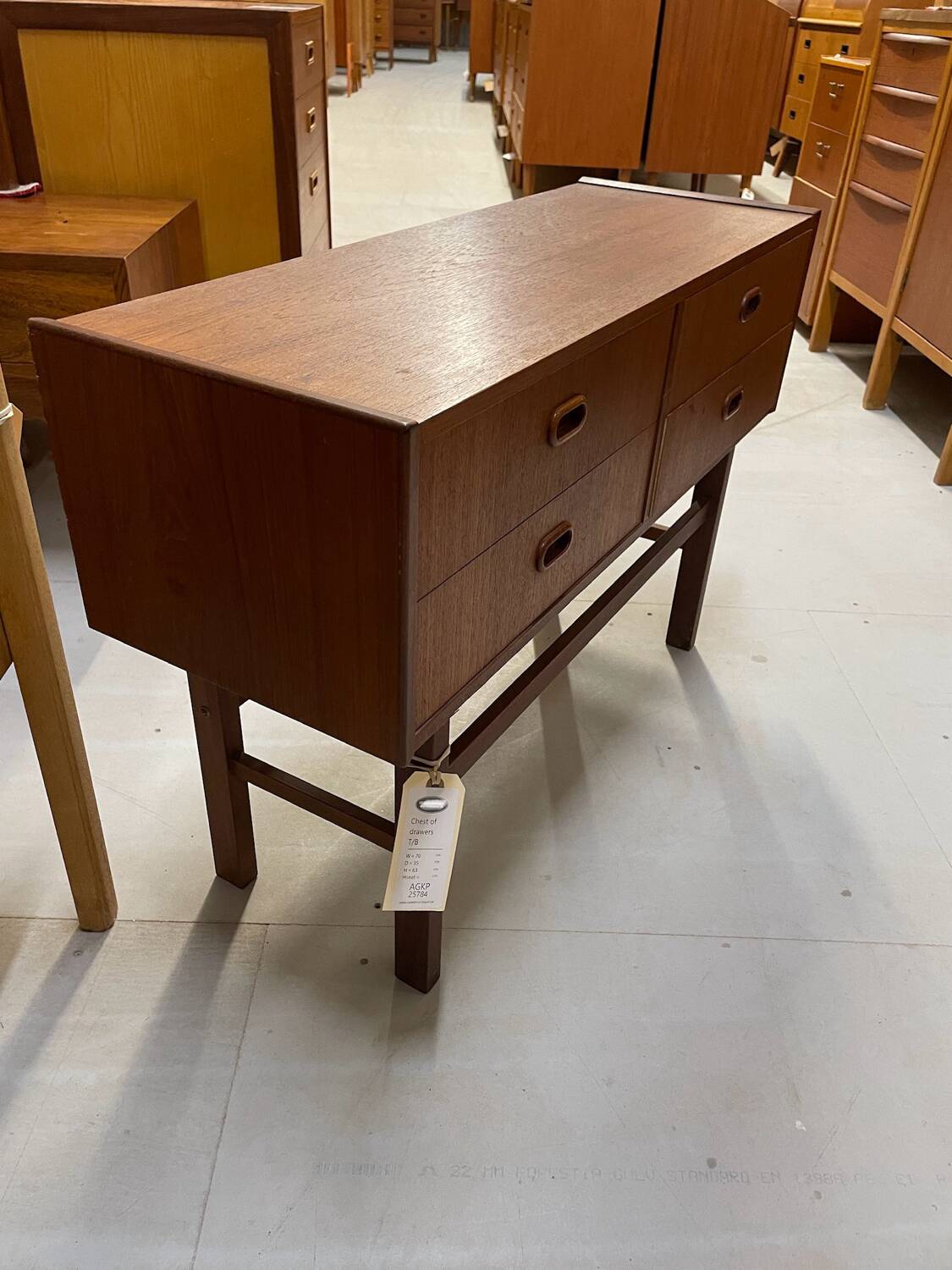 Scandinavian teak chest of drawers, Sweden, 1960