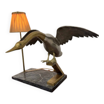 Unique vintage lamp – Bird in balance