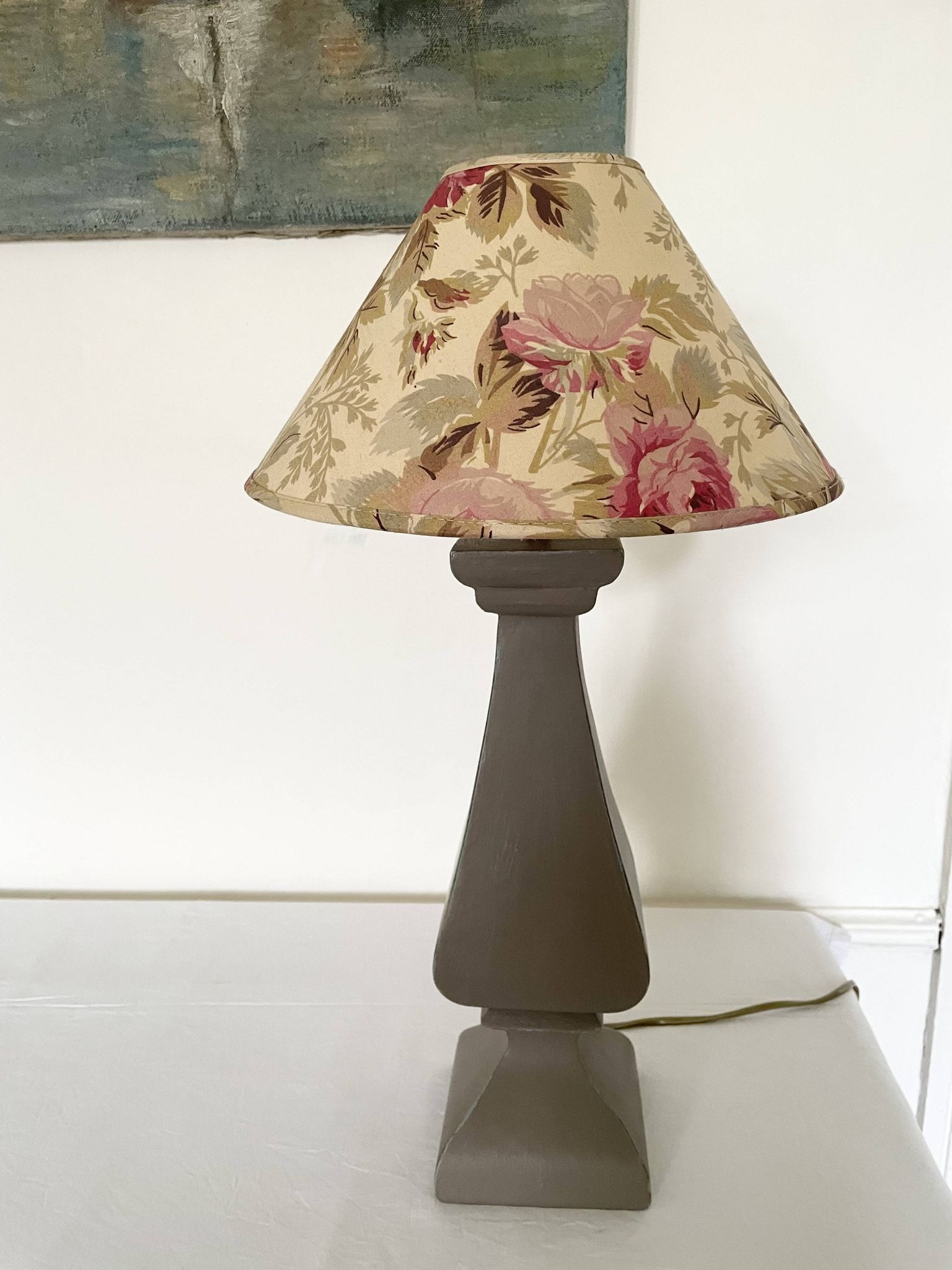 Lampe bois tourné