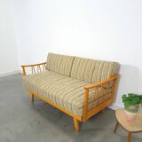 Uitschuifbare slaapbank met kussens, zitbank