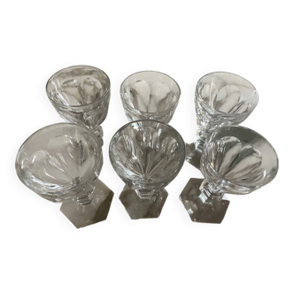 6 Harcourt Baccarat Glasses
