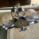 Chrome chandelier Space age 70s
