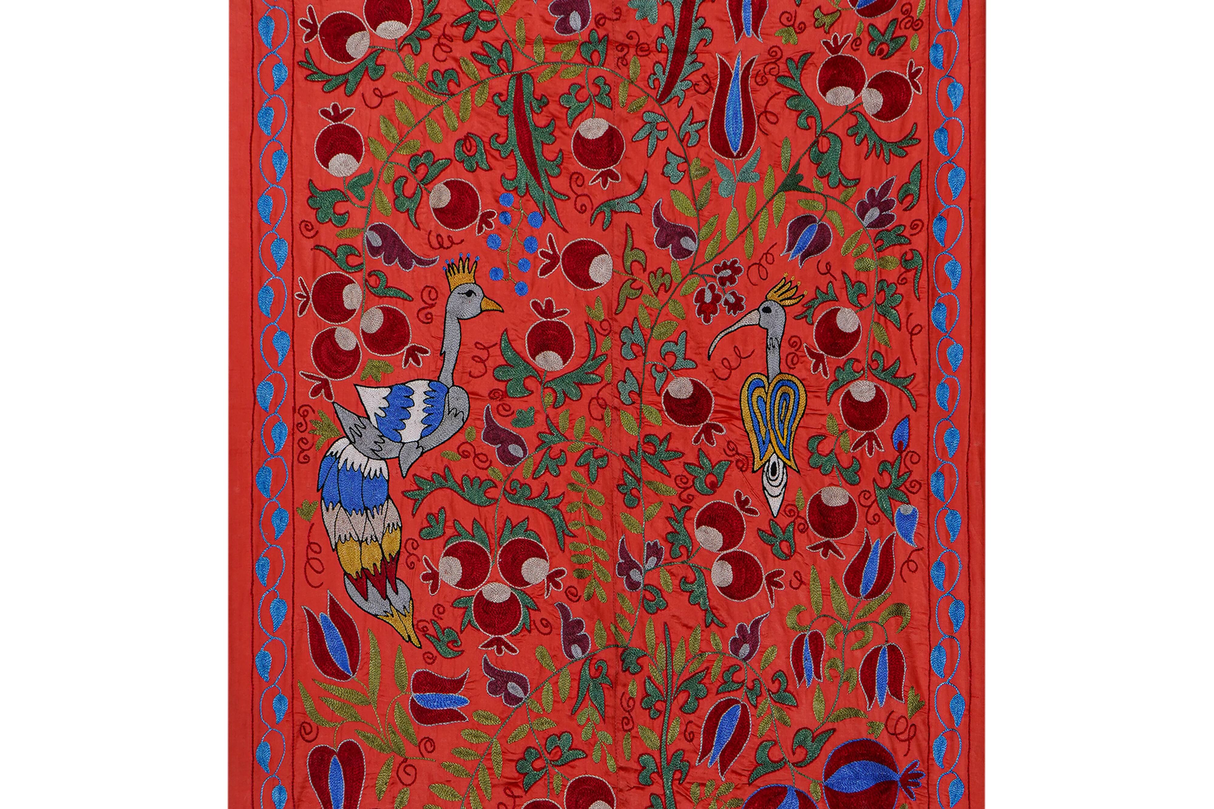 Hand-knotted rug, vintage Turkish rug 103x186 cm