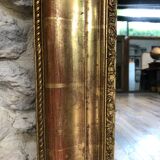 Louis-Philippe mirror 19th century, gold with gold leaf, mercury ice 102x77.5cm