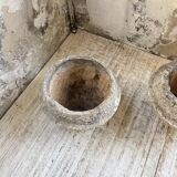 Trio of stone and cement planters, early 1900s