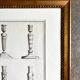 Framed engraving on the candlesticks by Jean-François Forty, late 18th century no. 2