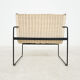 Chauffeuses en rotin de Gregorio Vicente Cortes et Luis Onsurbe pour Metz and Co, design néerlandais 1961