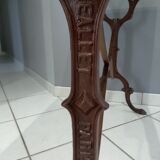 Marble bistro table Carrara 1910 Meallet Paris