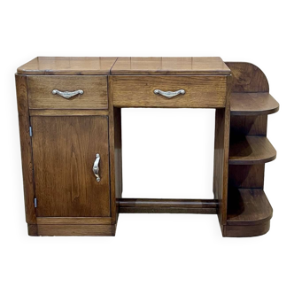 Dressing table - art deco desk from the 1930s in chestnut