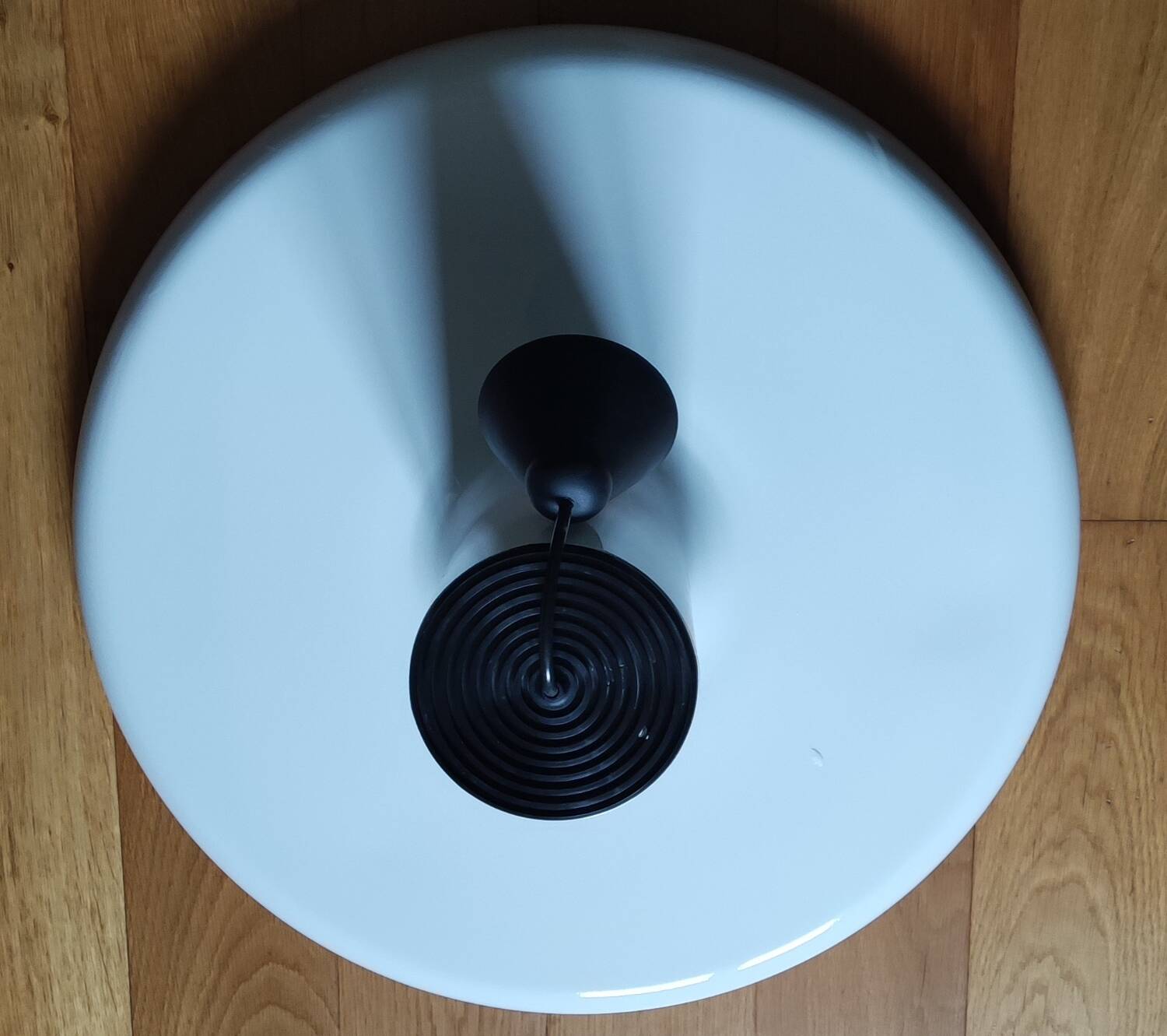 Lita pendant light white lacquered metal xl 60 cm vintage