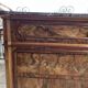 Antique Louis-Philippe elm burl chest of drawers, four drawers