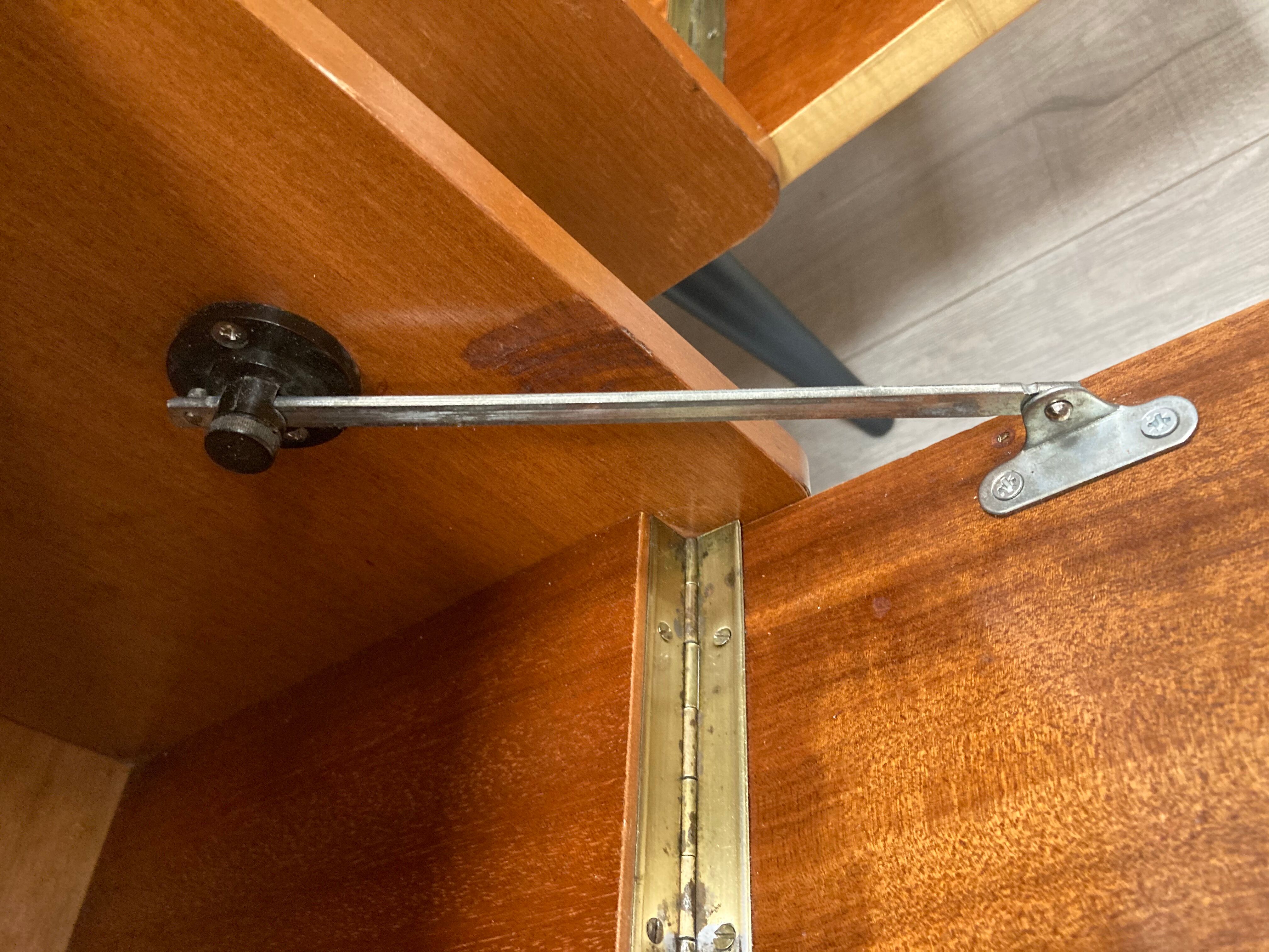 Pair of 1960s bedside tables compass feet