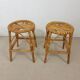 Vintage rattan stools