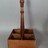 Walnut bottle holder