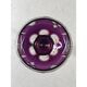 Series of 6 colorful Lorraine crystal roemers