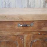 Parisian buffet billot natural patina