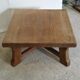 Coffee table in blond oak Netherlands 1970