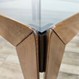 1960s coffee table by Afra and Tobia Scarpa for Cassina with smoked glass