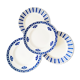 Set of 4 antique porcelain plates