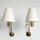 Pair orientable sconces V-393 Hans-Agne Jakobsson for AB Markaryd Sweden, brass