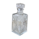Carafe en verre ciselé