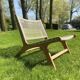 Chair / garden armchair / single-seater in retro rattan
