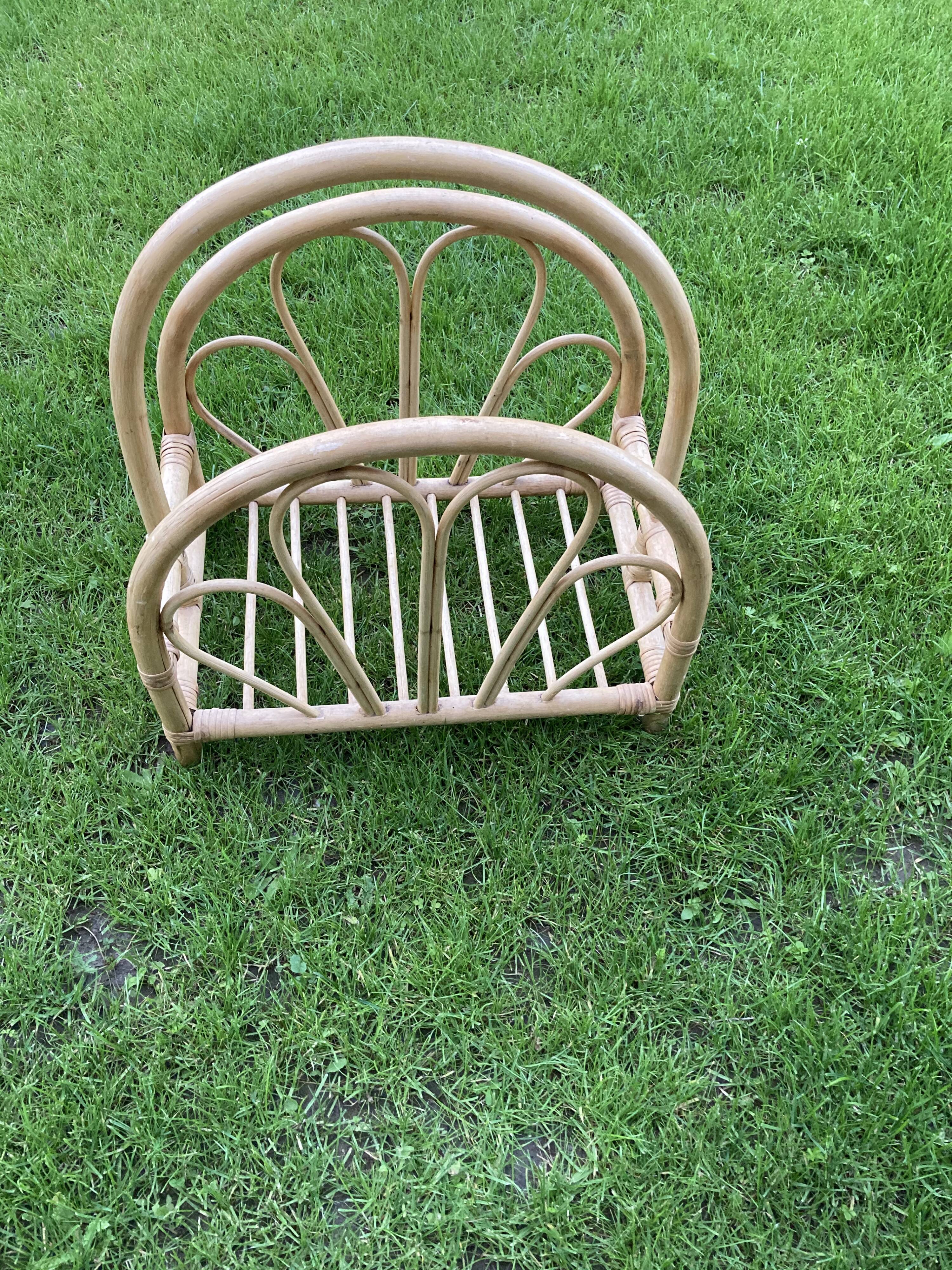 Panier à bois en rotin