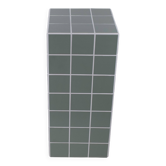 Column, side table in green ceramic tiles