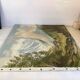 Large mountain landscape painting oil on canvas signed