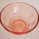Set of 4 pink glass bowls