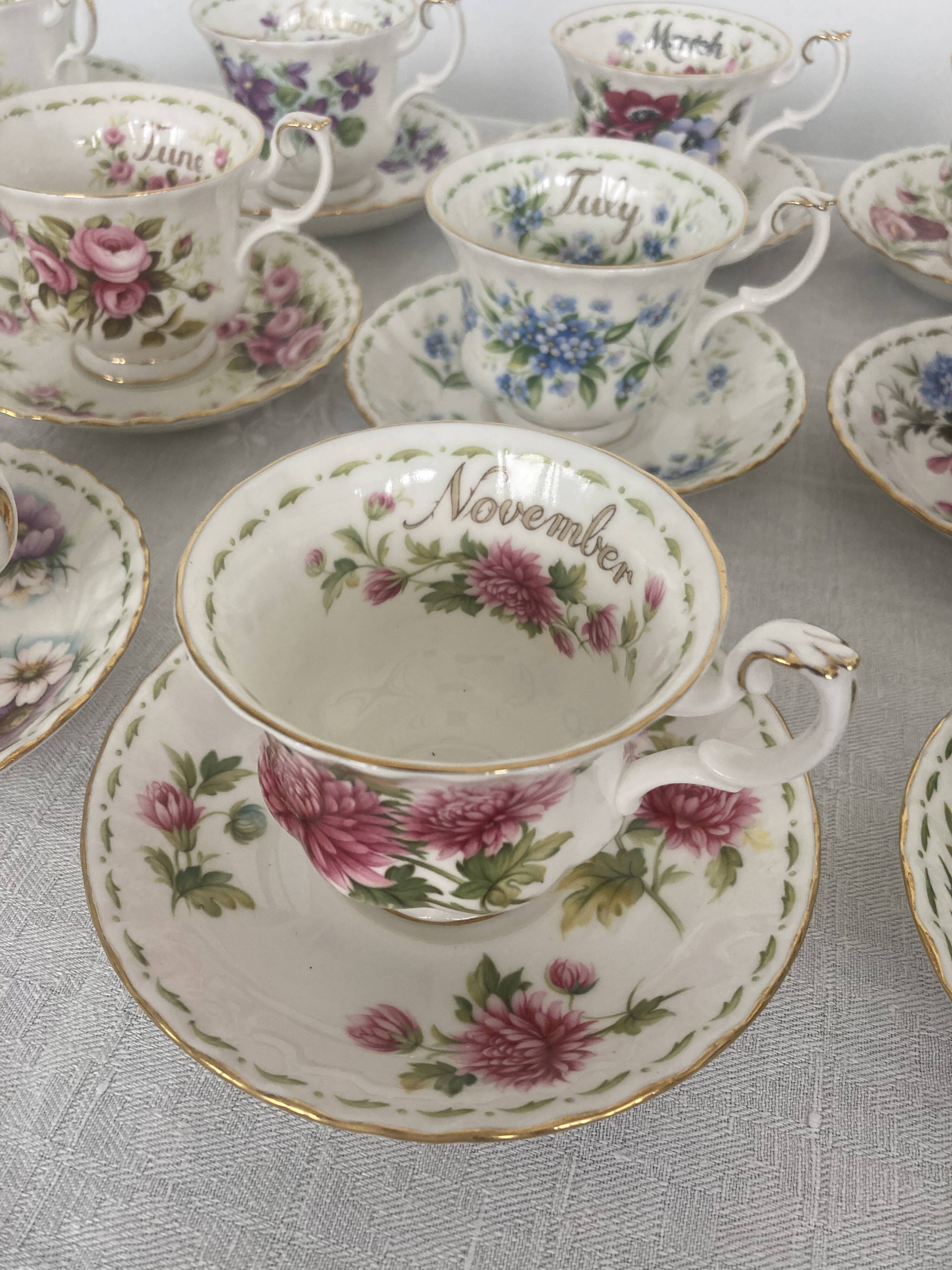 Tea set “the months” Royal Albert 27 pieces