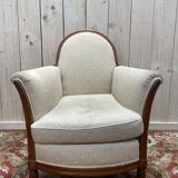 Fauteuil - Bergère époque Art Déco en noyer