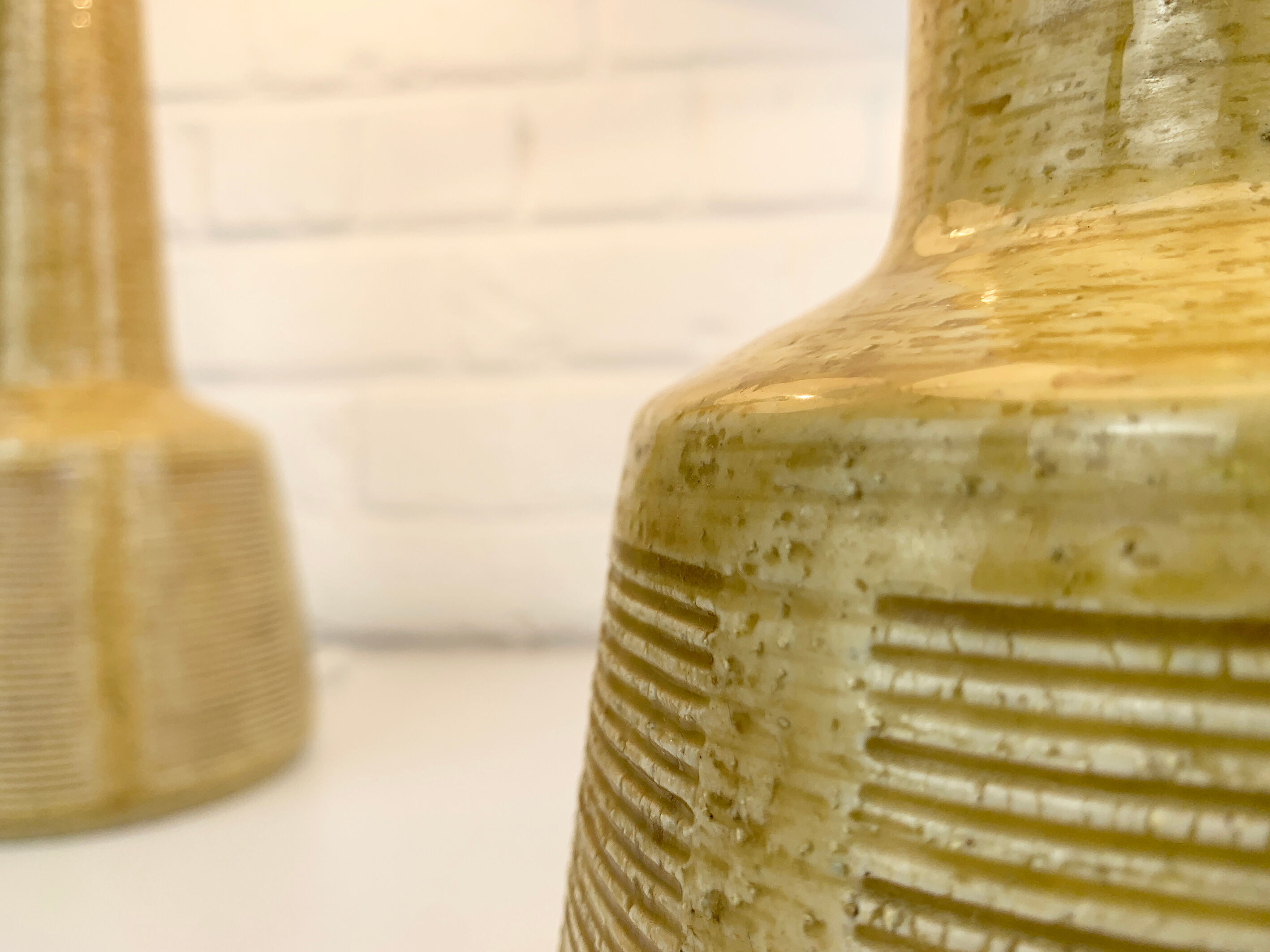 Pair of Ceramic Table Lamps Palshus, Denmark, design Esben Klint for Le Klint
