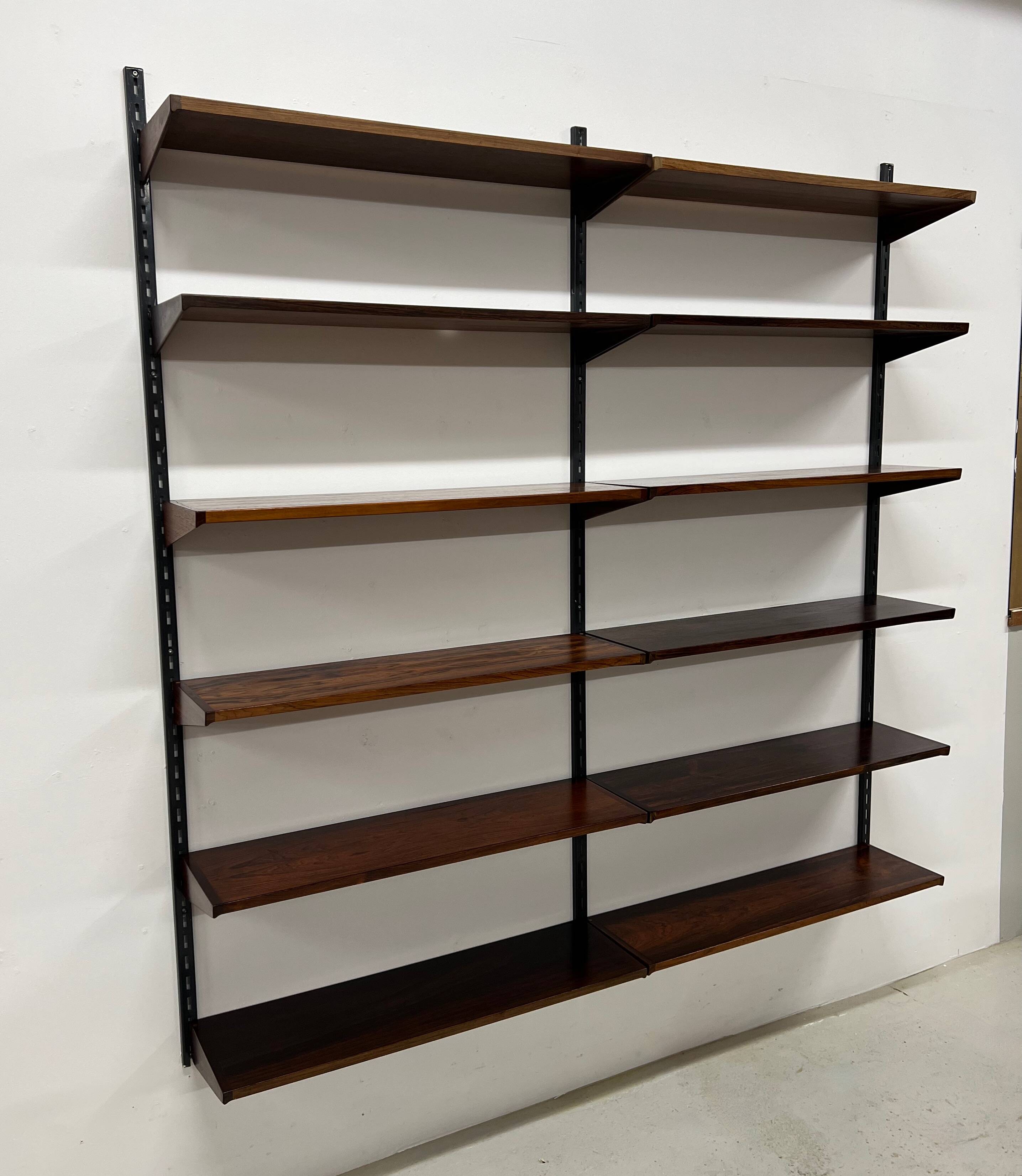Rosewood Shelving System By Kai Kristiansen For Feldballes