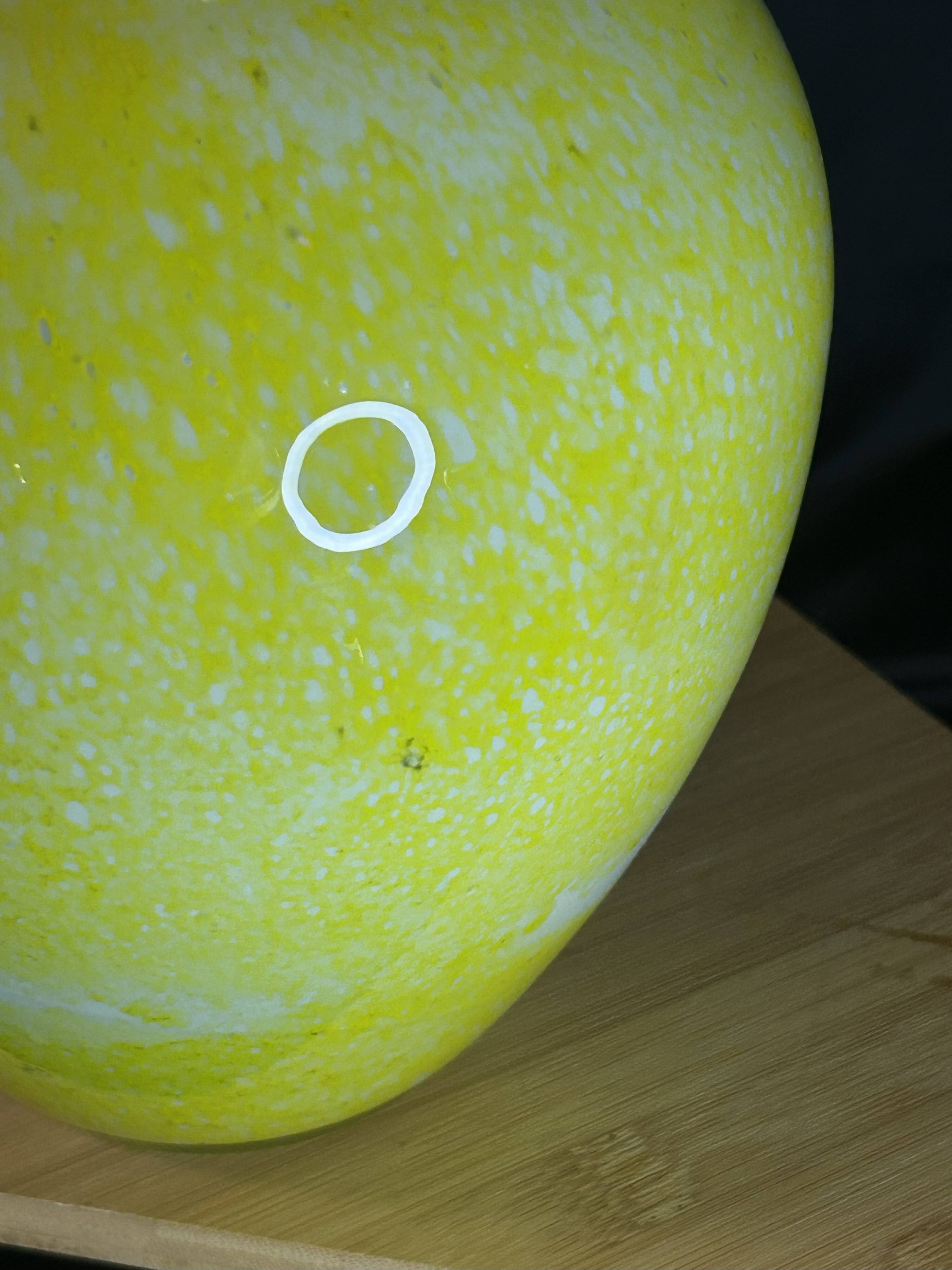 Murano Glass - Moretti Workshop - Large designer glass vase with inclusions