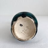 Vase soliflore en barbotine art nouveau fin XIXe