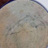 Stoneware (ceramic) pitcher Puisaye signed Pointu