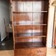 Wooden bookshelf with drawer