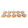 Set of porcelain cups, Italian design, 1970s, production: Italy