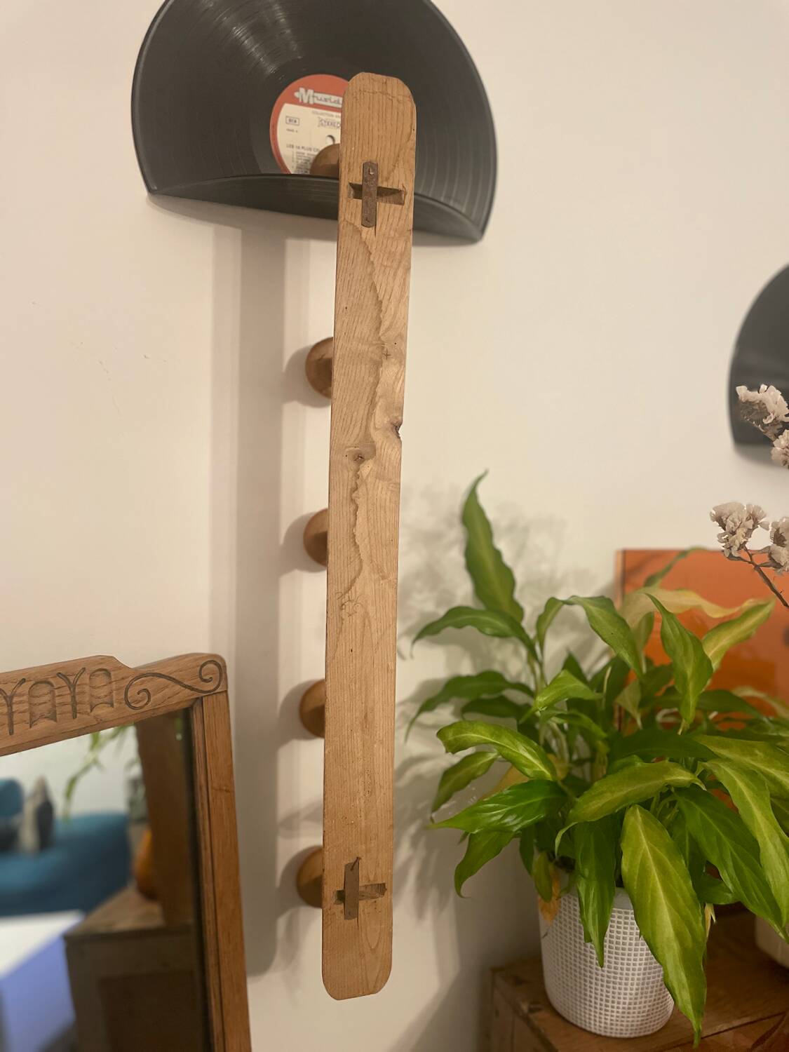 Large wooden coat rack
