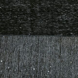Hand-knotted persian overdyed 1970s 291 cm x 400 cm black wool carpet