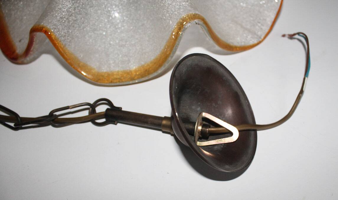 Suspension en verre de Murano, 70'