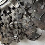 Vintage Mexican metal large mirror