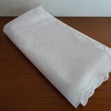 Oilcloth 260 x 150 white flower patterns